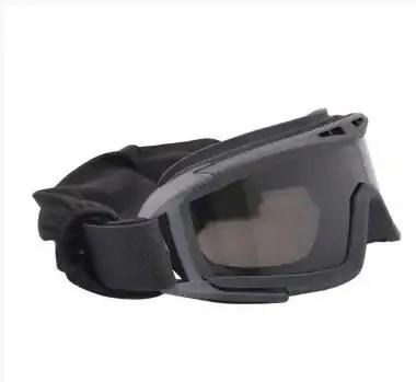 Очки тактические маска защитные для стрельбы балистические ЗСУ (3 стекла в комплекте) Черные - изображение 2