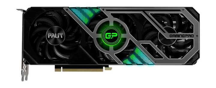 Відеокарта GF RTX 3070 8GB GDDR6 GamingPro OC V1 Palit (NE63070S19P2-1041A) (LHR) - зображення 2