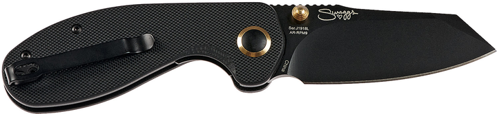 Нож CJRB Knives Maileah L Black Blade AR-RPM9 Steel G10 Black (27980313) - изображение 2