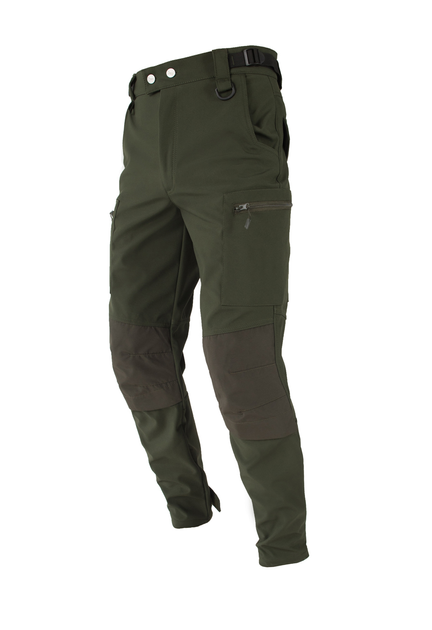 Утеплённые тактические штаны на флисе L modern khaki fleece - изображение 2