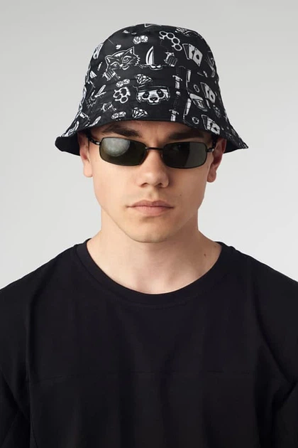 Панамка двохстороння Trash Black/Black (8025594) - зображення 3