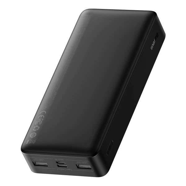 Внешний аккумулятор Baseus Bipow Digital Display 20000 mAh 15W 3А (2USB+Type-C), чёрный - изображение 4