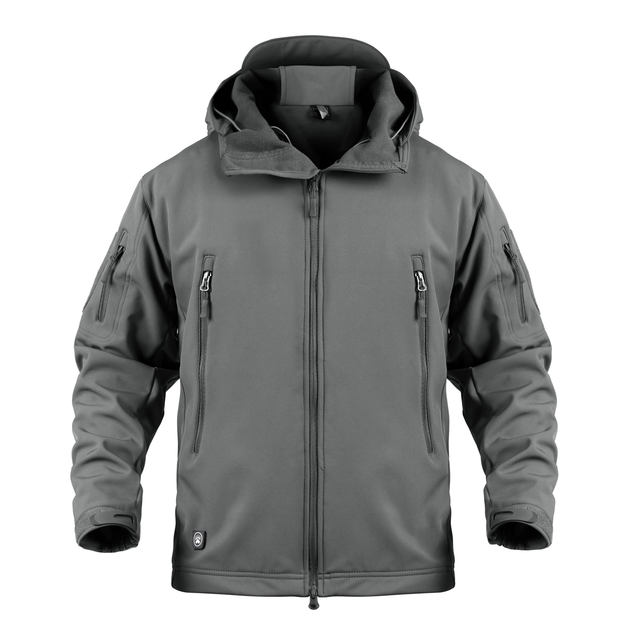 Тактична куртка / вітровка Pave Hawk Softshell grey XXL - зображення 1