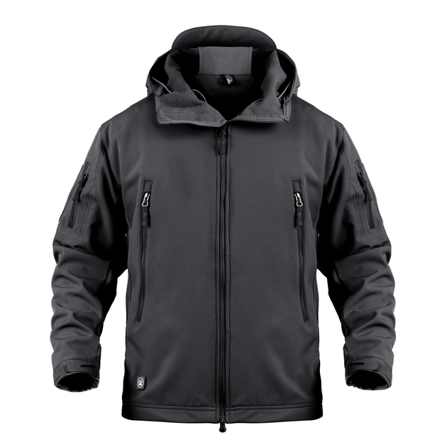 Тактична куртка / вітровка Pave Hawk Softshell black XXXL - зображення 1