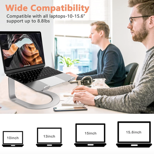 Подставка для ноутбука Duchy Aluminum Ergonomic Portable Silver - изображение 5