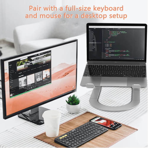 Подставка для ноутбука Duchy Aluminum Ergonomic Portable Silver - изображение 7