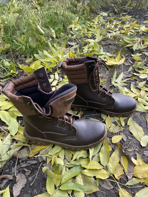 Берці зимові полегшені, взуття для військових KROK BЗ1, 41 розмір, коричневі, 01.41 - зображення 2