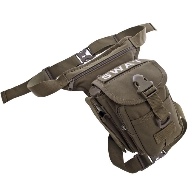 Тактическая сумка на бедро 7 л SILVER KNIGHT SWAT olive TY-229 - изображение 1