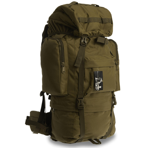 Рюкзак тактический рейдовый каркасный SILVER KNIGHT V-65л olive TY-065 - изображение 1