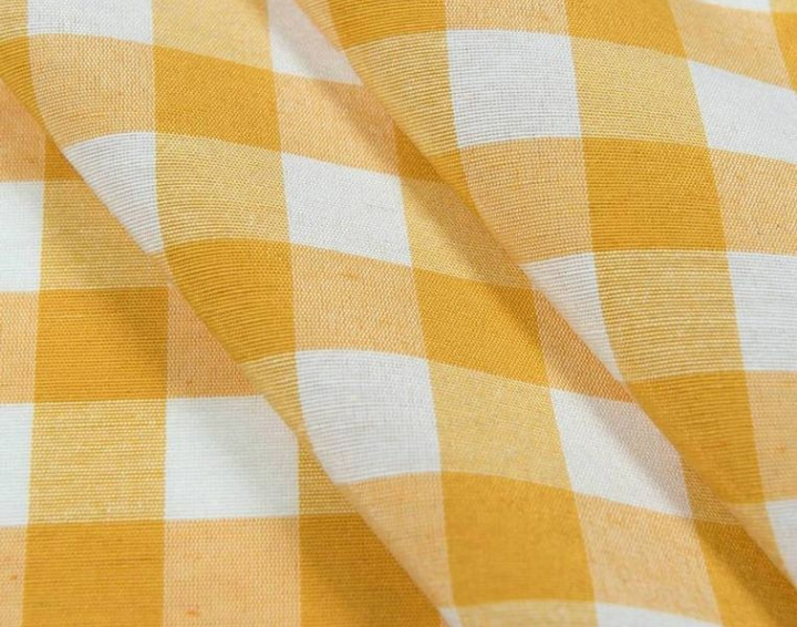 Скатертина в клітинку Пепіта крупна жовта 1.5м х 1.2м – фото, отзывы ...