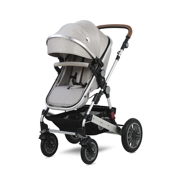 Детская коляска-трансформер Lorell Kids Lora set-1 3 в 1 ножной тормоз 68х88х32 см Серый (10021282115-LR) - изображение 5