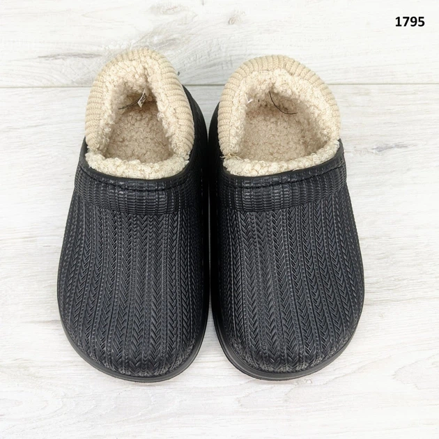 Галоші без задника сабо дитячі Dago Style чорні на хутрі 25/26 р (15,5 см) 1795 - Фото 4 Галоші без задника сабо дитячі Dago Style чорні на хутрі 25/26 р (15,5 см) 1795 - зображення 4