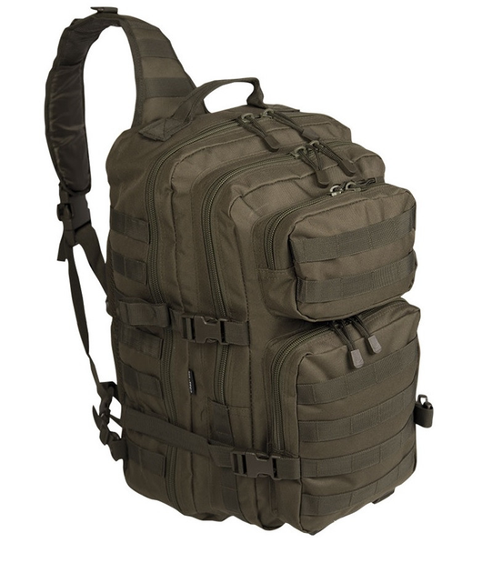 Рюкзак однолямочный Mil-tec ONE STRAP ASSAULT PACK LG Оливковий - зображення 1