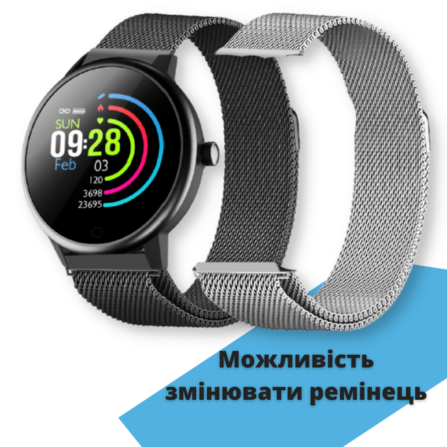 Смарт-часы KMITX T11 iRON BLACK с пульсометром и тонометром с Защитной пленкой в комплекте! (76084380) - изображение 5