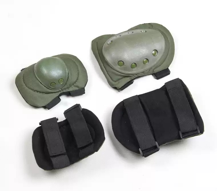Комплект защиты тактической наколенники налокотники F002 Oxford green - изображение 2