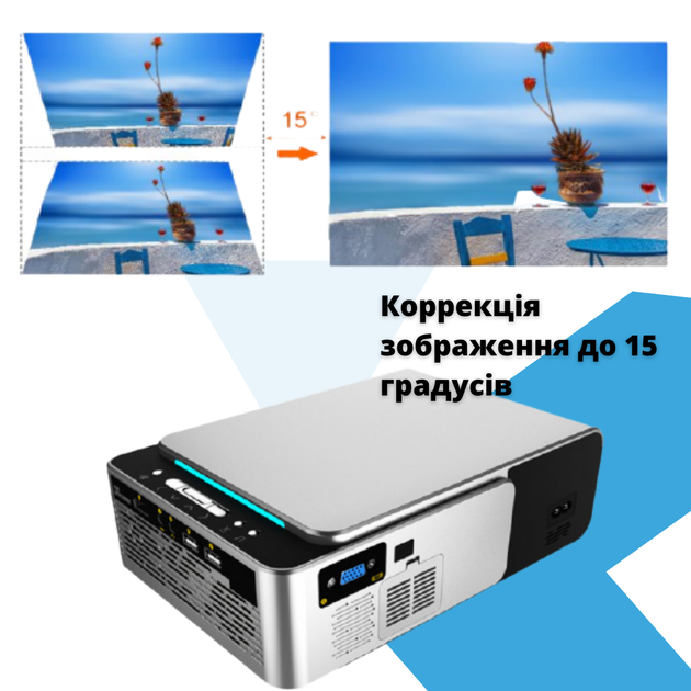 Портативный проектор XPRO PANOPLUS XXM с WiFi функцией Screen Mirroring (3500 lumen) для дома, офиса, и проведения презентаций + Тренога 1 метр в комплекте! - изображение 8