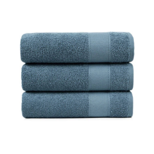 Рушник махровий Lotus Home - Dena navy сіро-синій 50*90 - Фото 5 Рушник махровий Lotus Home - Dena navy сіро-синій 50*90 - зображення 5