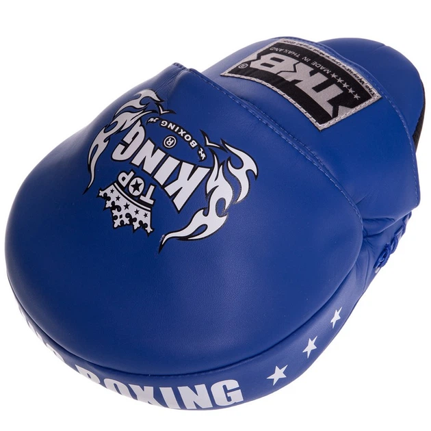 Лапа Изогнутая для бокса и единоборств 2 шт 26x18x9см Кожа TOP KING Super синий TKFMS - изображение 5