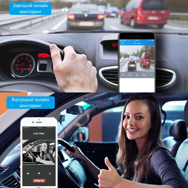 Автомобильный 3G видеорегистратор GPS-трекер с двумя камерами Jimi JC200 EdgeCam Pro с сим-картой и картой памяти - изображение 6