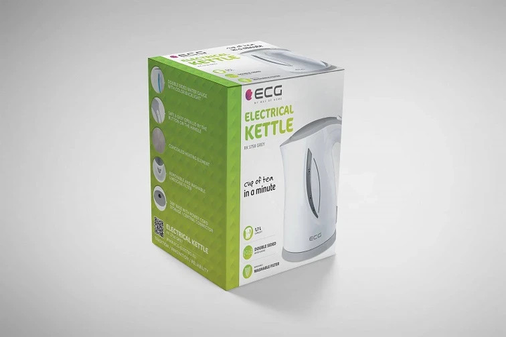 Чайник электрический ECG RK-1758-Grey 1.7 л серый - изображение 2