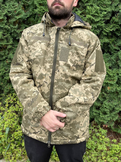 Куртка-бушлат военная мужская тактическая ВСУ (ЗСУ) Пиксель 8721 50 размер - изображение 2