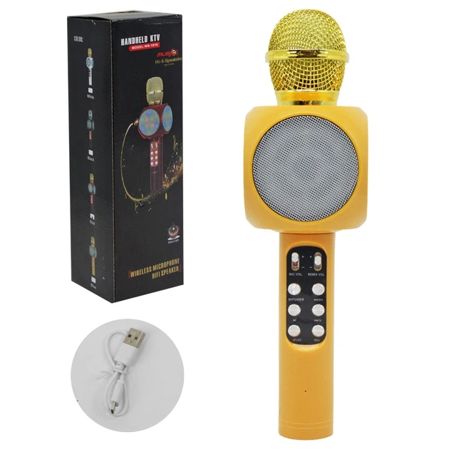 Беспроводной микрофон золотой MiC (C48342) (193258) – игрушки с