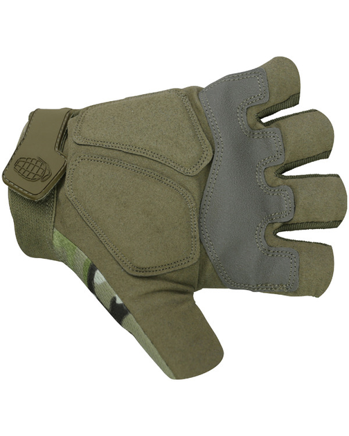 Перчатки тактичні KOMBAT UK Alpha Fingerless Tactical Gloves, мультікам, XL - зображення 2