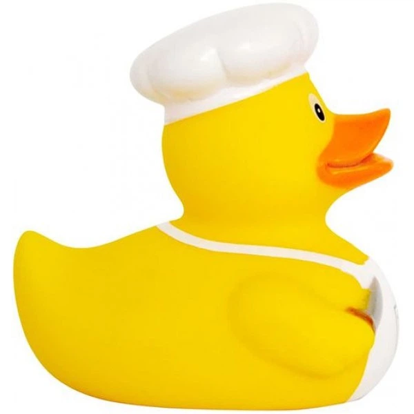 Качка Кухар гумова FunnyDucks L1898 - Фото 2 Качка Кухар гумова FunnyDucks L1898 - зображення 2