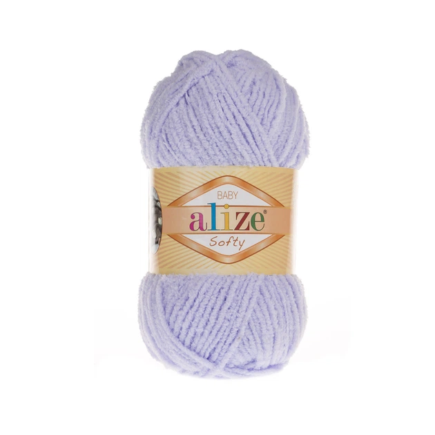 Пряжа Alize Softy 146 ніжний бузок - Фото 1 Пряжа Alize Softy 146 ніжний бузок - изображение 1