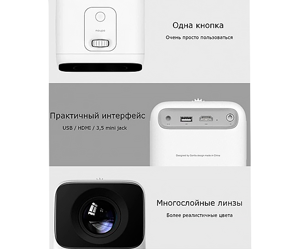 SMART проектор Full HD (1920*1080) для дома Xiaomi Wanbo T2 MAX 3500 люмен с цифровой коррекцией + Аэромышь в комплекте (Wanbo T2 Max_7599) - Фото 9 SMART проектор Full HD (1920*1080) для дома Xiaomi Wanbo T2 MAX 3500 люмен с цифровой коррекцией + Аэромышь в комплекте (Wanbo T2 Max_7599) - изображение 9