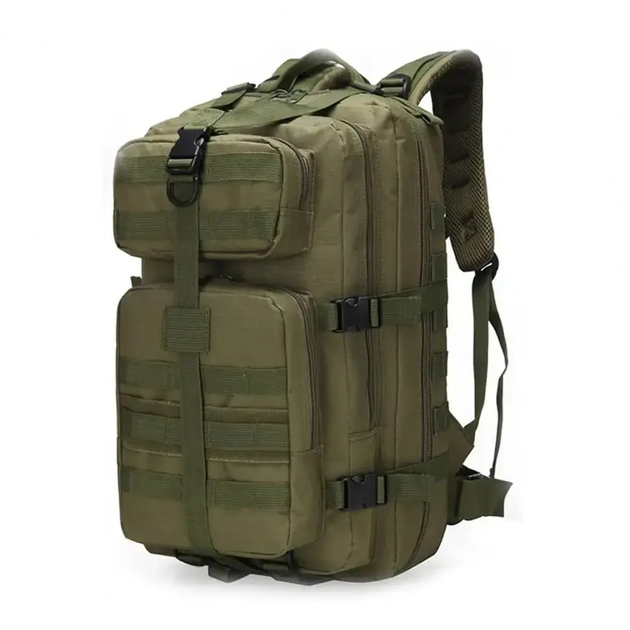 Штурмовий тактичний рюкзак на 30 літрів Олива 40х28х25см - зображення 2