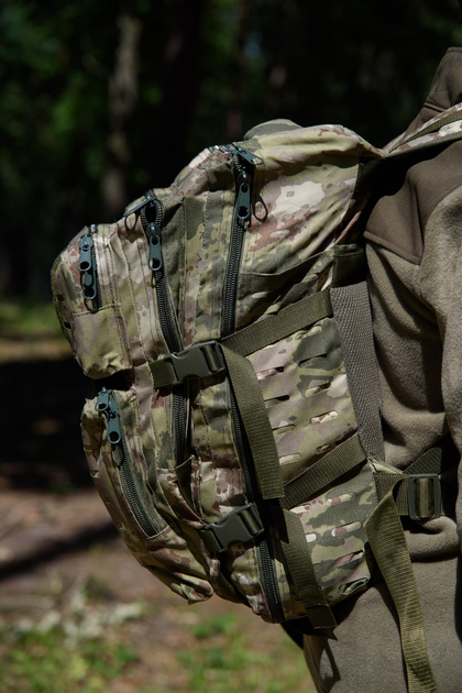Тактичний рюкзак камуфляж 45 літрів Soldier Outdoor Камуфляж світлий - зображення 2