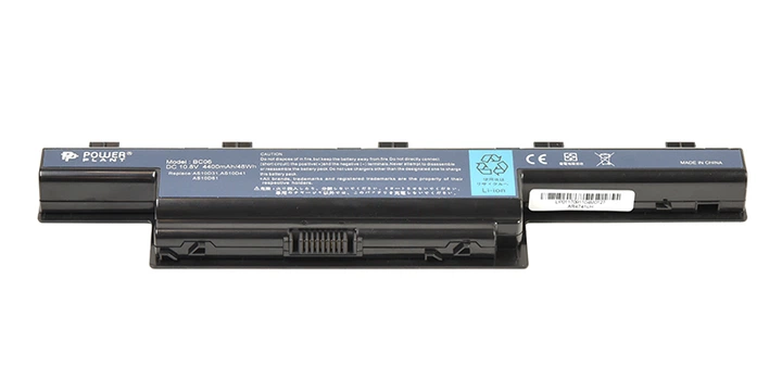 Аккумулятор PowerPlant для ноутбуков ACER Aspire 4551 (AR4741LH, GY5300LH) 10.8V 4400mAh - Фото 1 Аккумулятор PowerPlant для ноутбуков ACER Aspire 4551 (AR4741LH, GY5300LH) 10.8V 4400mAh - изображение 1
