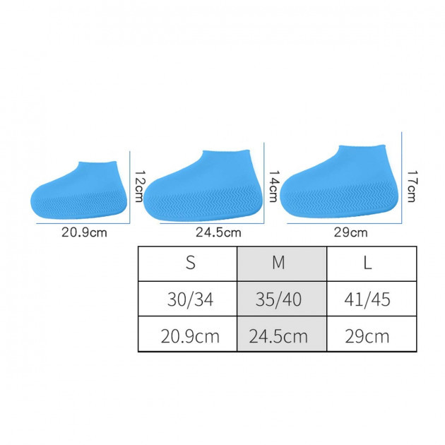 Бахилы чехлы дождевики на обувь Shoe Cover Черный размер S от продавца ...