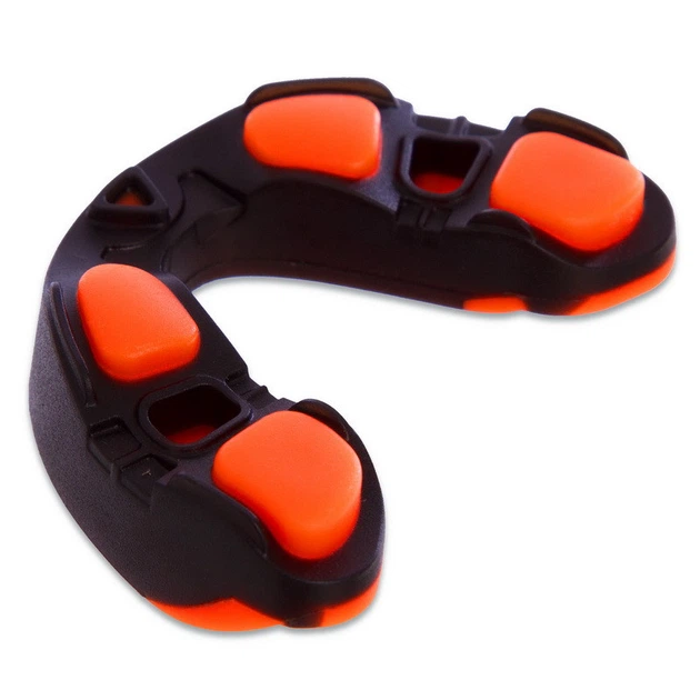 Капа боксерська одностороння доросла Zelart 0062 Black-Orange - зображення 4