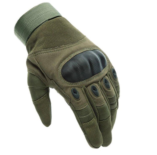 Перчатки тактические Primo Carbon полнопалые, сенсорные, размер L - Army Green Primo зеленый|оливковый - изображение 1