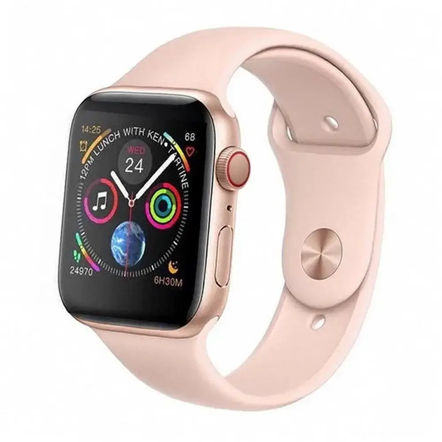 Умные Смарт Часы Smart Watch IWO T500 + Plus HiWatch 7 Розовые (Пудра ...