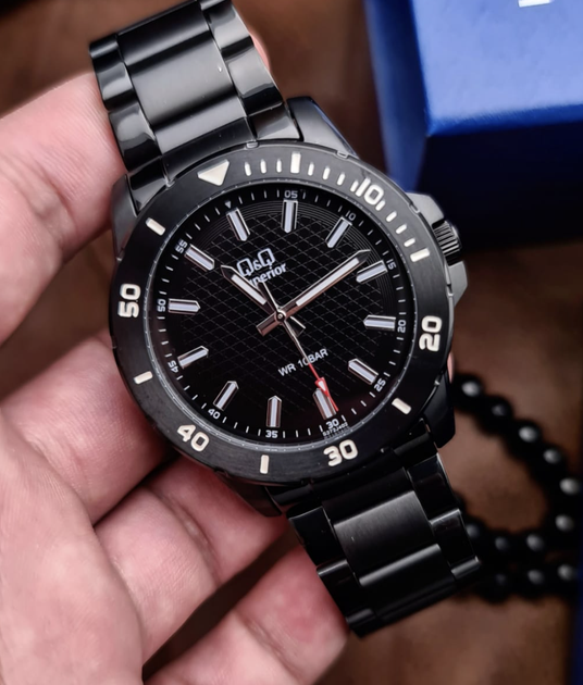 Чоловічий годинник Q&Q Superior S372J402Y Чорний – купити онлайн