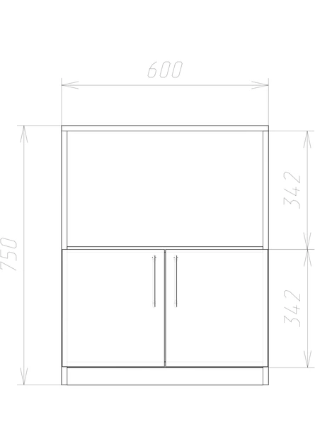 Офисная тумба Т-8 (400x800x750) Дуб Сонома Гамма стиль (V3565) - Фото 3 Офисная тумба Т-8 (400x800x750) Дуб Сонома Гамма стиль (V3565) - изображение 3