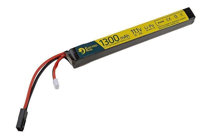 Акумулятор Electro River LiPo 11,1V 1300mAh 25/50C - зображення 1