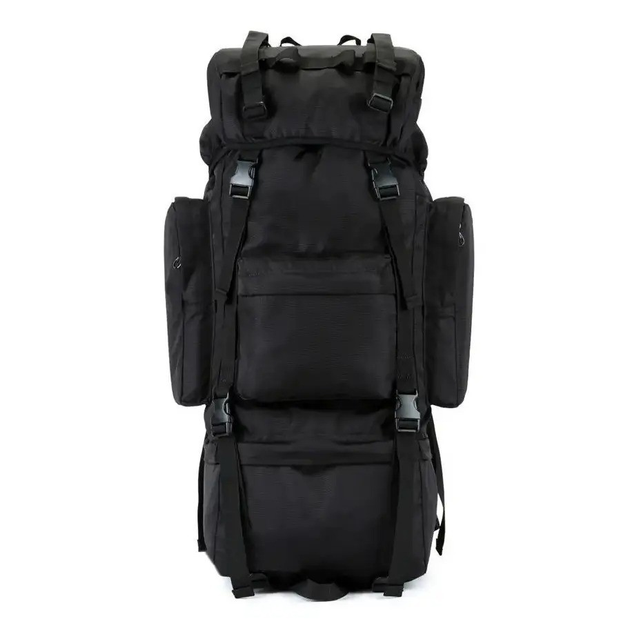 Туристичний рюкзак чоловічий "A21 - Чорний" з чохлом, тактичний рюкзак 70л водонепроникний великий (VS7005351) - изображение 1