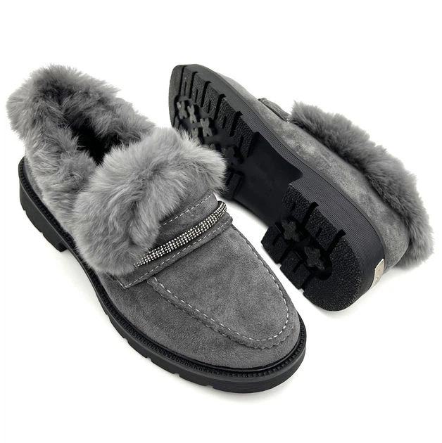 Ботинки короткие женские зимние Fashion 36 22,5см серые 1080 - изображение 4