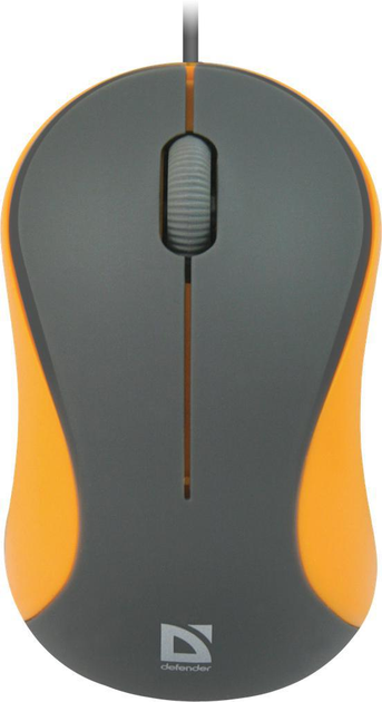 Мышь Defender Accura MM-970, 3кн., 1000dpi, серо-оранжевая (MM-970 Gray ...