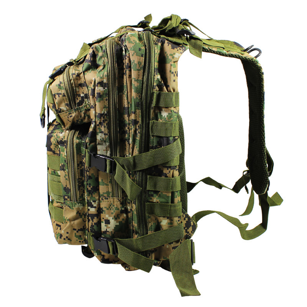 Рюкзак тактичний AOKALI Outdoor A10 35L Camouflage Green штурмової військова сумка - зображення 2