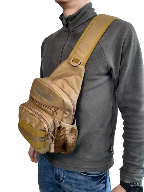Рюкзак однолямочный - военная сумка через плечо LeRoy Tactical - изображение 2