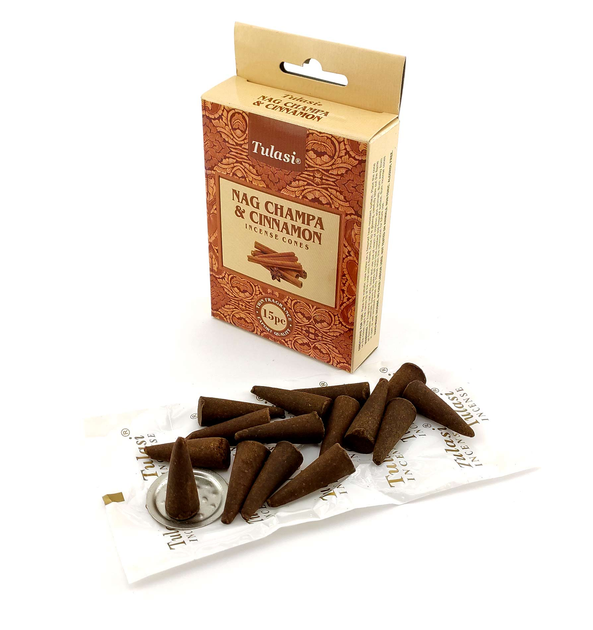 Благовония "Nag Champa & Cinnamon Incense Cones " "Наг Чампа и Корица ...