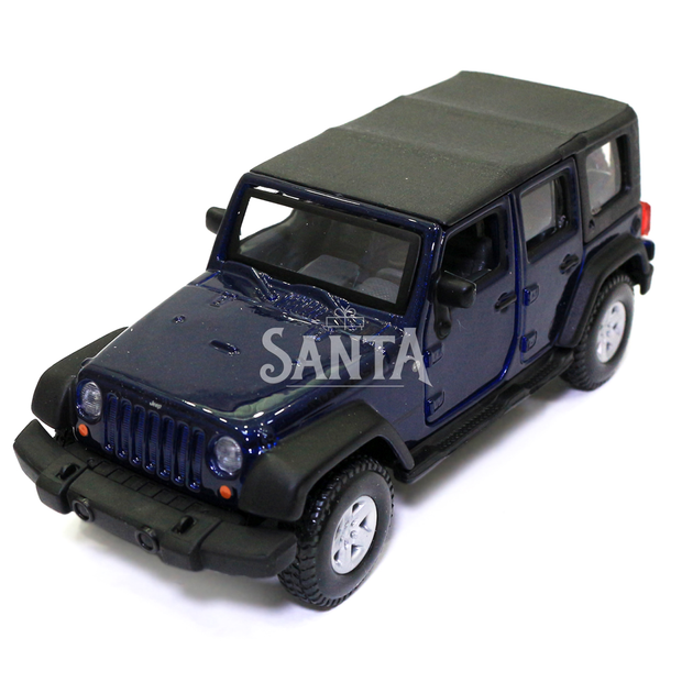 Машинка металлическая Jeep Wrangler Unlimited Rubicon «Bburago» Джип Вранглер синий 13*6*5 см (18-43012) - Фото 4 Машинка металлическая Jeep Wrangler Unlimited Rubicon «Bburago» Джип Вранглер синий 13*6*5 см (18-43012) - зображення 4