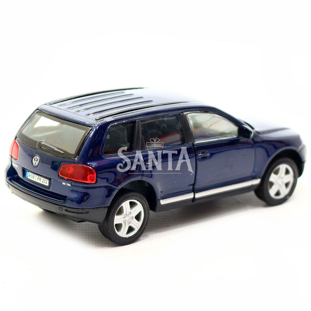 Игрушечная машинка Welly «Країна Іграшок» Volkswagen Touareg (Фольксваген Туарег) синий (39877CW) - изображение 5