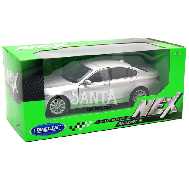 Іграшкова машинка Welly Nex «Країна Іграшок» БМВ 535i, срібло, 18 см (24026W) - зображення 2