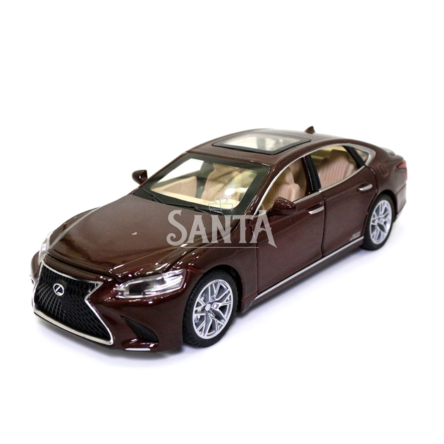 Машинка металева Lexus LS 500H "AutoExpert" Лексус ЛС 500 коричневе світло звук 16*4*6 см (GT-1823) - зображення 2